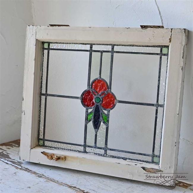 L3506-95-1 英国アンティーク ステンドグラス 窓枠 建材 インテリア