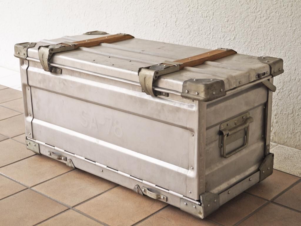 希少サイズ】アルミコンテナ ビンテージ 折り畳み ユーゴスラビア製