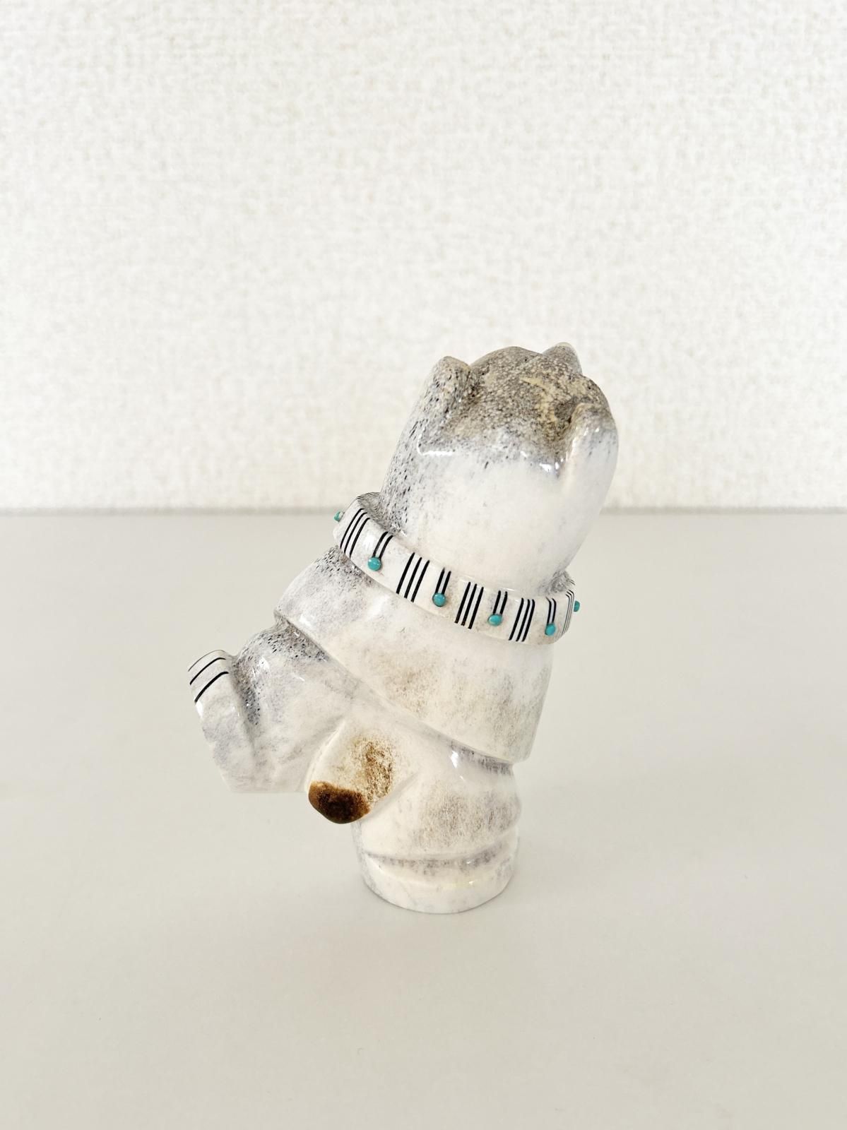 ズニ族 くまフェティッシュ（鹿の角） - インディアンジュエリー専門店