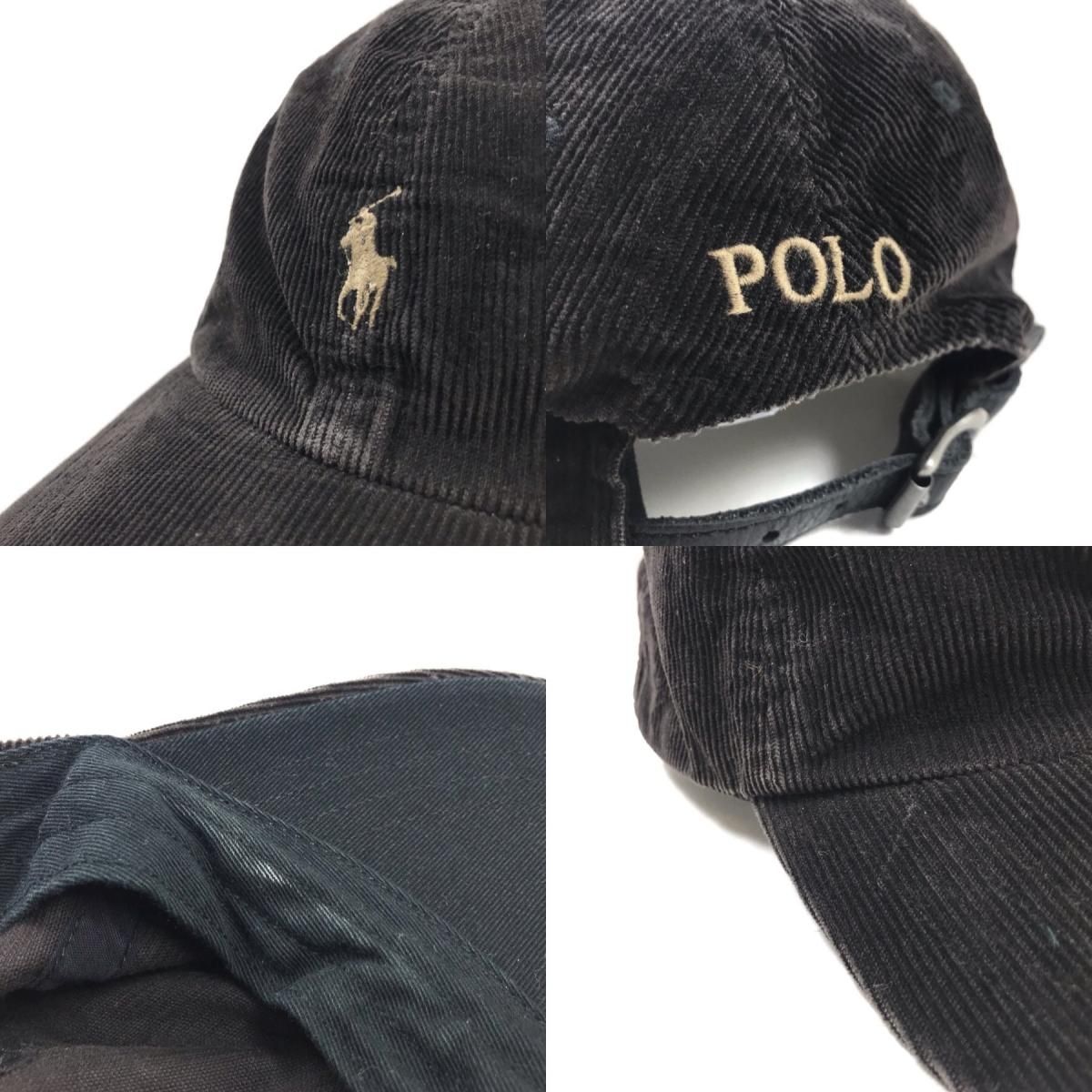 Polo Ralph Lauren Logo Corduroy 6 Panel Cap こげ茶 ポロ ラルフ