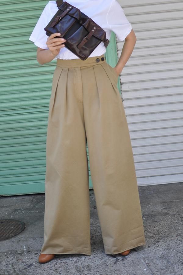 DRIES VAN NOTEN(ドリスヴァンノッテン) チノワイドパンツ - Lubb