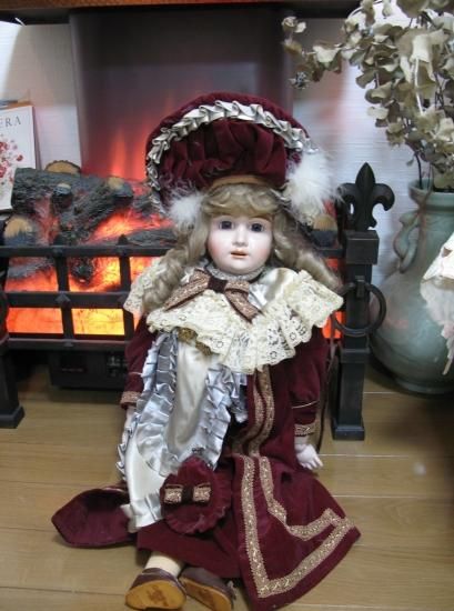 即納！日本アンティックギャラリー アンティックドール ビスクドール H