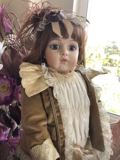 ビスクドールリプロ68センチジュモー？ 2ジュモー68cm 濃い青目