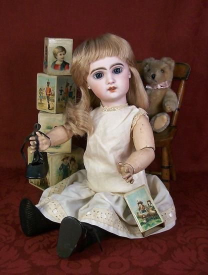 アンティーク ジュモー オリジナルボックス ビスクドール アンティーク