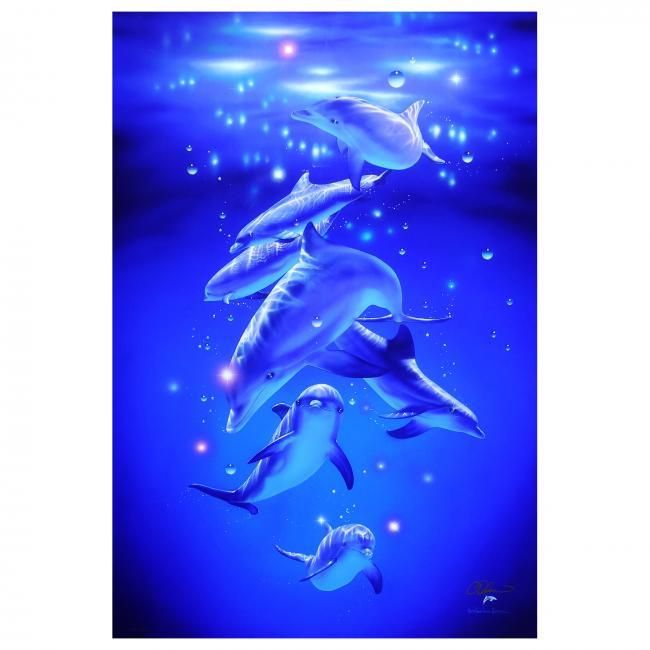 ラッセン 絵画「マジカルモーメント」イルカ