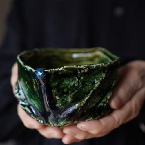 抹茶碗【Galleryてとて】 今昔茶碗 猿北造 抹茶碗 茶道具 共箱（