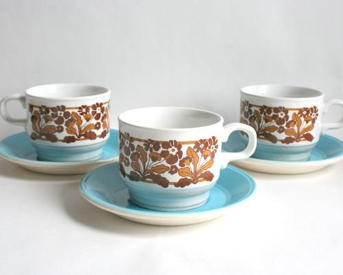 フランスアンティーク カップ＆ソーサー2客セット カップ&ソーサー2客