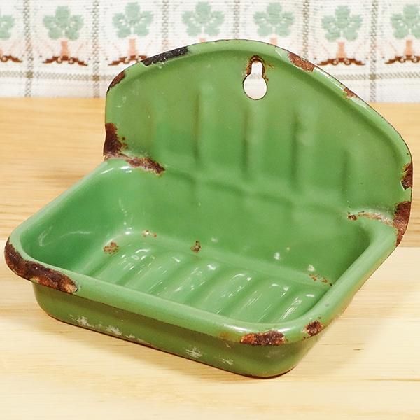 希少品！60's〜ルーサイトの石鹸置き アメリカンアンティークミッド