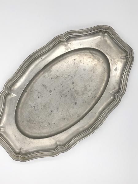 ピューター(pewter)オーバルプレート - アンティークモール＆蚤の市