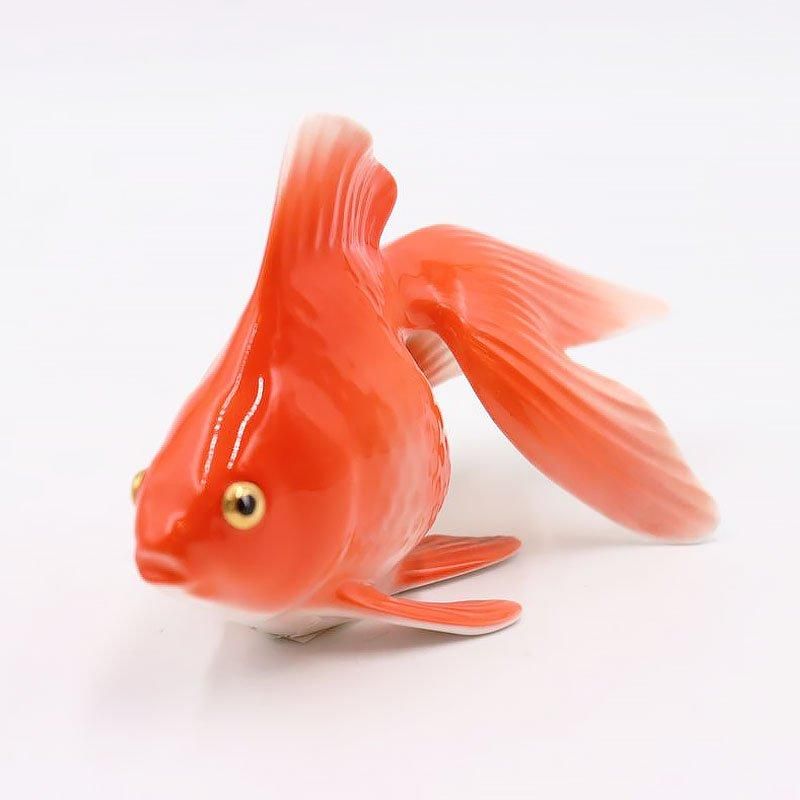 昭和初期アンティーク金魚オブジェ 縁起物ノリタケ