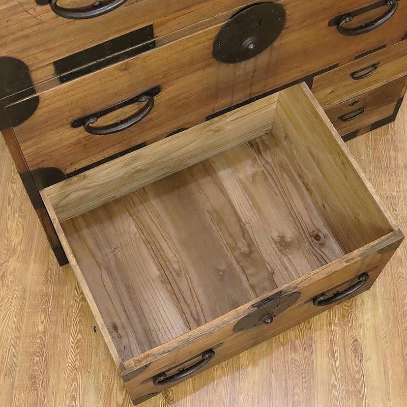 明治大正時代 和箪笥 二段重ね チェスト アンティーク