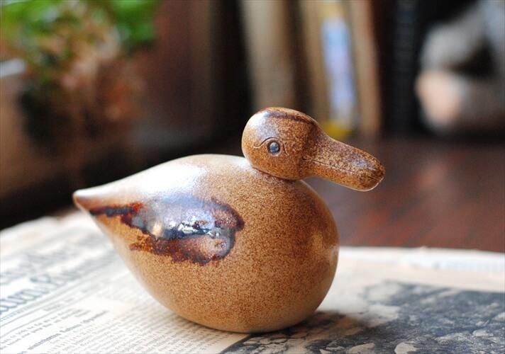 デンマーク 陶器 カルガモ オブジェ 北欧 ヴィンテージ