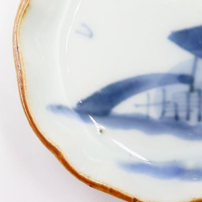 アンティーク豆皿 大正時代の繊細な手描き柄