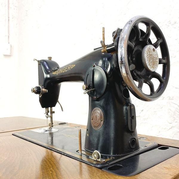 アンティーク シンガー 足踏みミシン 昭和レトロ 鉄脚付き