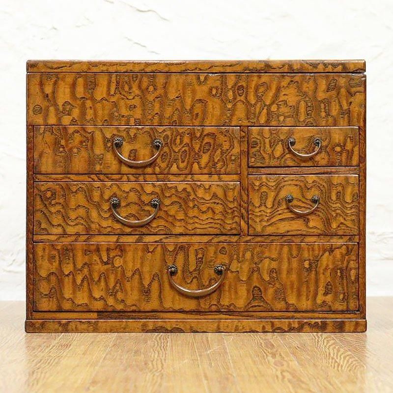 趣味の骨董 時代物古道具【欅の小机】希少