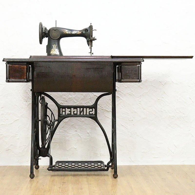 アンティーク シンガー 足踏みミシン 鉄脚
