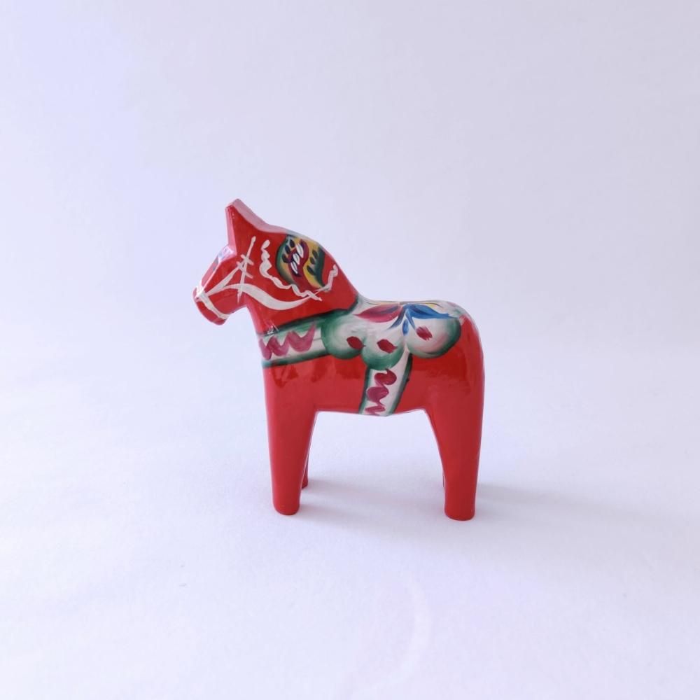 スウェーデン製ヴィンテージ ダーラナホース 赤 木製