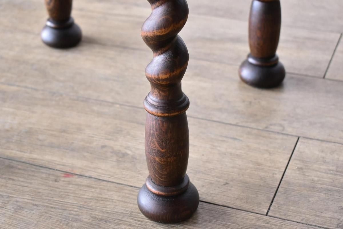 値下英国アンティーク オーク材 サイドテーブル オケージョナル