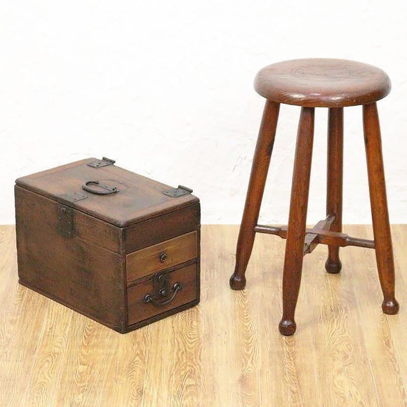 希少な明治時代のアンティーク硯箱 日本製