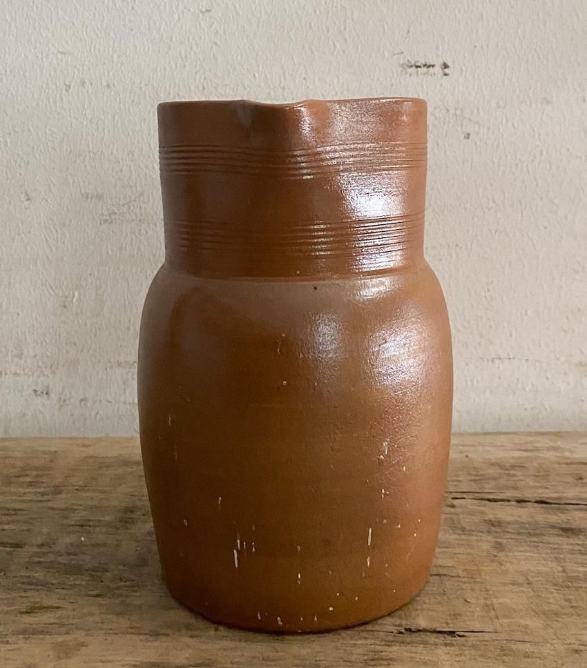 フランスアンティーク陶器リュネビィル激レアMeangeピッチャーと