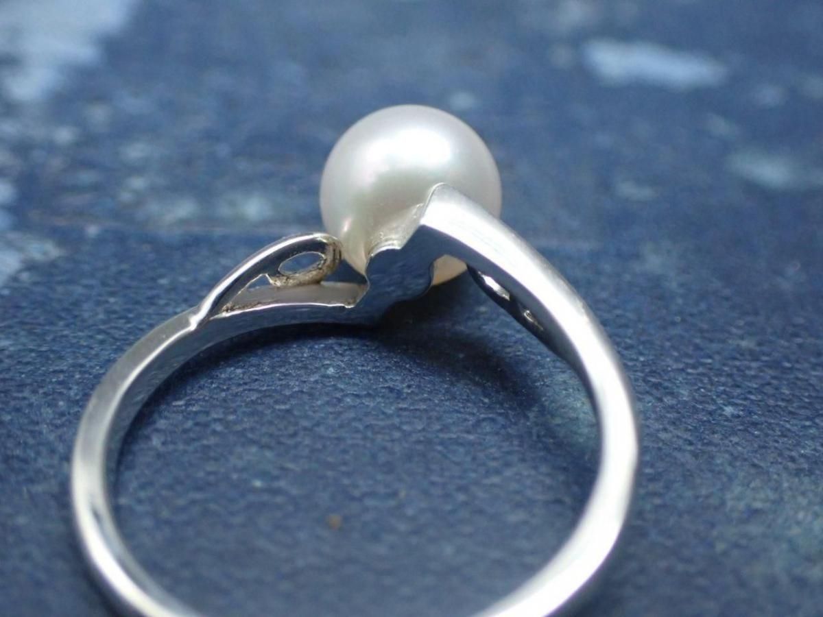 ミキモトのアコヤパールシルバー リング