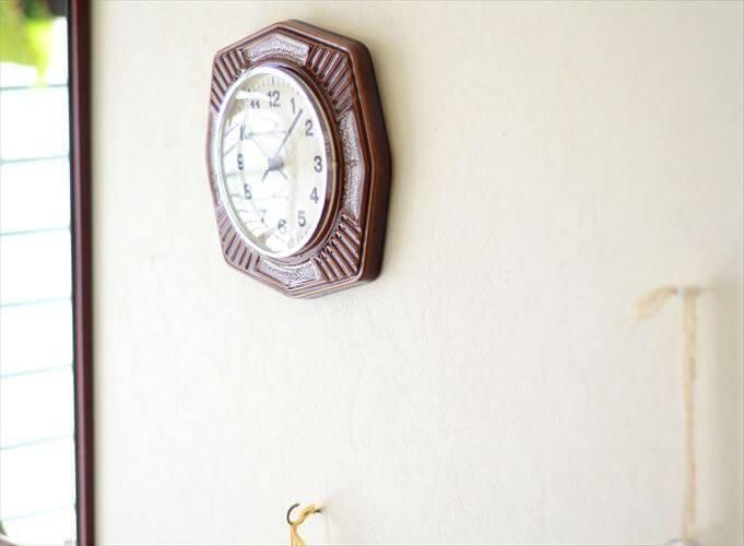 ドイツ製ユンハンス八角形陶器壁時計