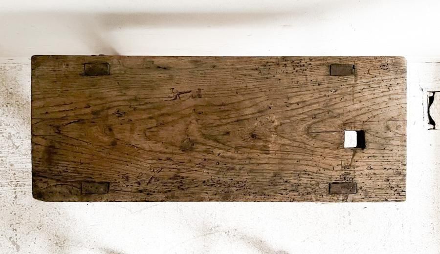 フランス製アンティークオークのワークベンチ