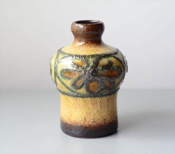 珍品 磁州窯？花模様の陶器製装飾品 一輪挿し 珍品 磁州窯？花模様