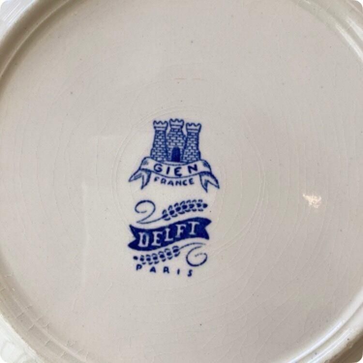 GIEN ジアン｜花と鳥のアンティークディナー皿