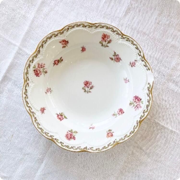 フランスアンティーク ホーロー 羊さんの小さなお皿 ピンク フランス