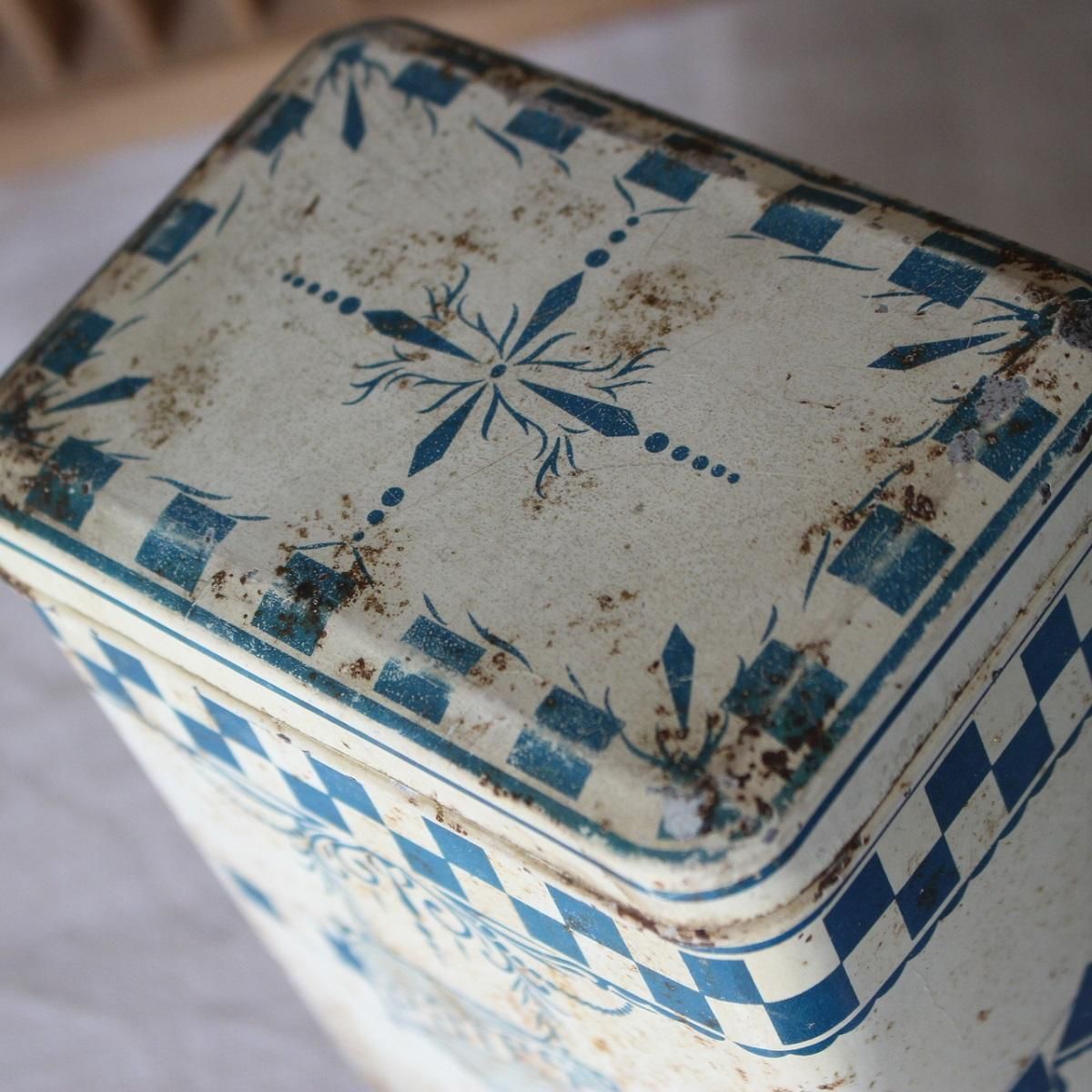 フランス アンティーク TIN缶 シャビーシック収納