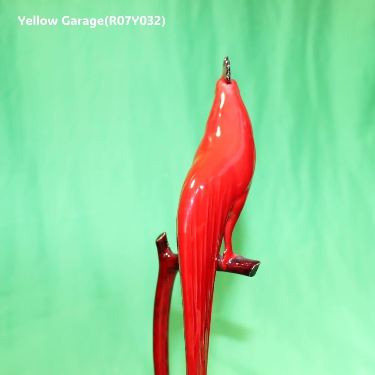 Noritake 赤釉オナガドリ 陶磁器像 ヴィンテージ