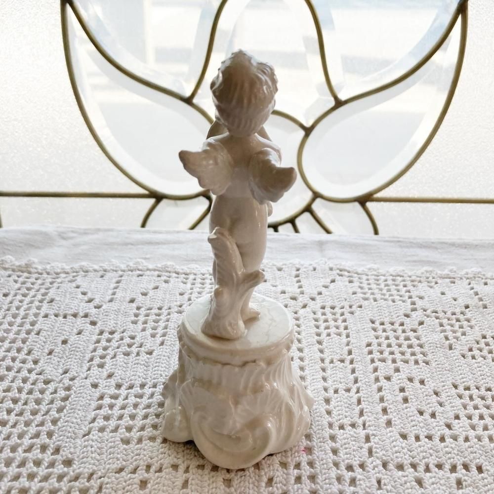 フランス アンティーク レリーフ ピアスプレート 天使 エンジェル 飾り