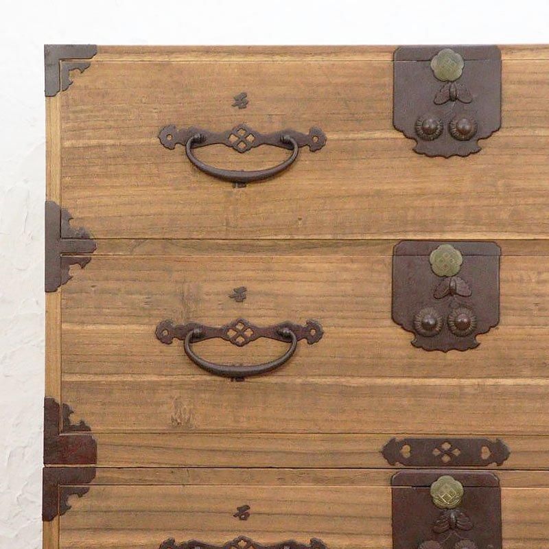 四尺 総桐 二段重ね 和箪笥 大正時代 アンティーク