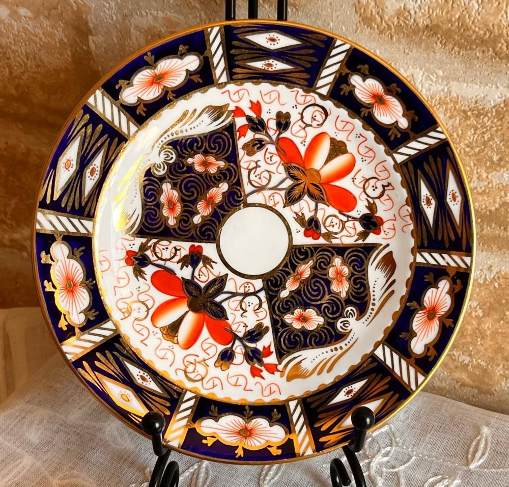 ロイヤルクラウンダービーオールド伊万里アンティークトリオ