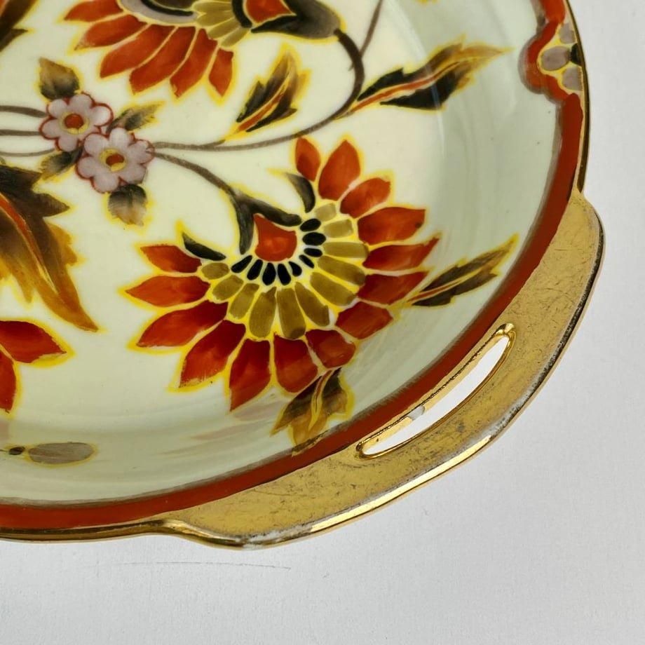 オールドノリタケ 耳付き金彩皿 1920年代 アンティーク
