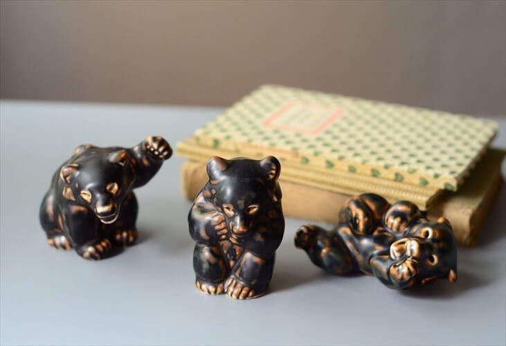 ロイヤルコペンハーゲン くまの陶器オブジェ ヴィンテージ