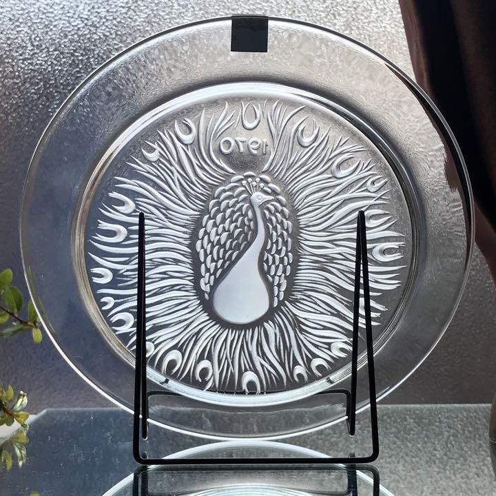 ラリック イーグル 鷲 イヤープレート クリスタルガラス 飾り皿