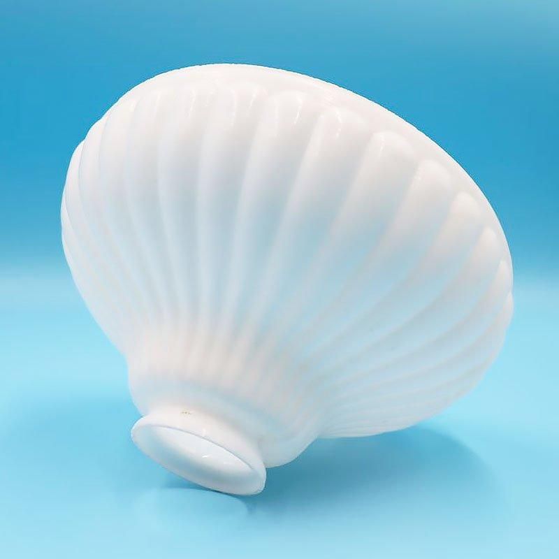 ヴィンテージ 昭和レトロ 電笠 ランプシェード 乳白 ガラス