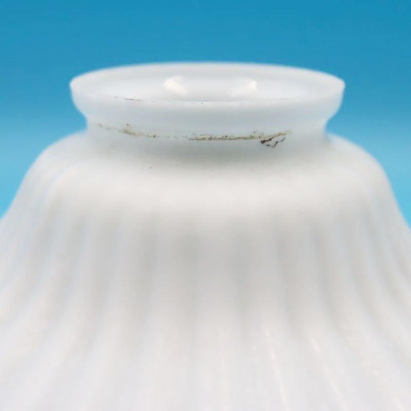 和風照明 二灯式 大正昭和レトロ 電傘 電笠 花菱文 乳白ガラス