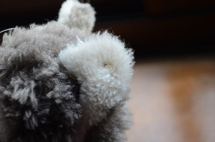 ヴィンテージ シュタイフ ドイツ製 グレーのネコ ぬいぐるみ