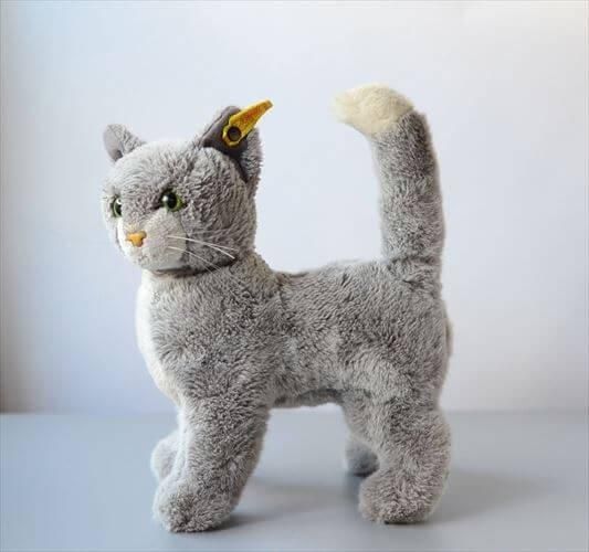 Katie 猫 ねこ ぬいぐるみ ヴィンテージ アンティーク Katie バッチ
