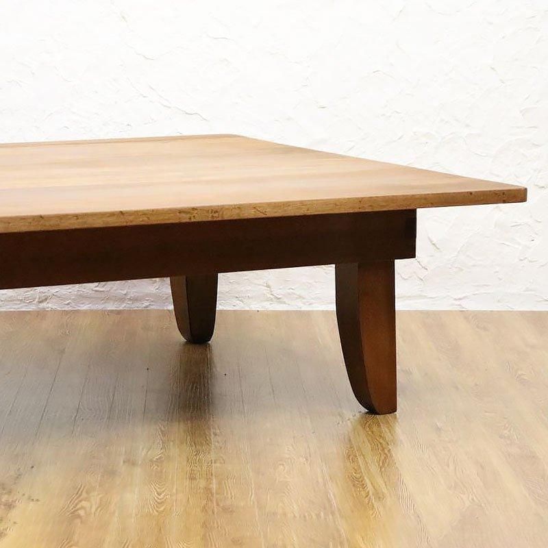 昭和レトロ角ちゃぶ台 日本製 木の温もり溢れる大型