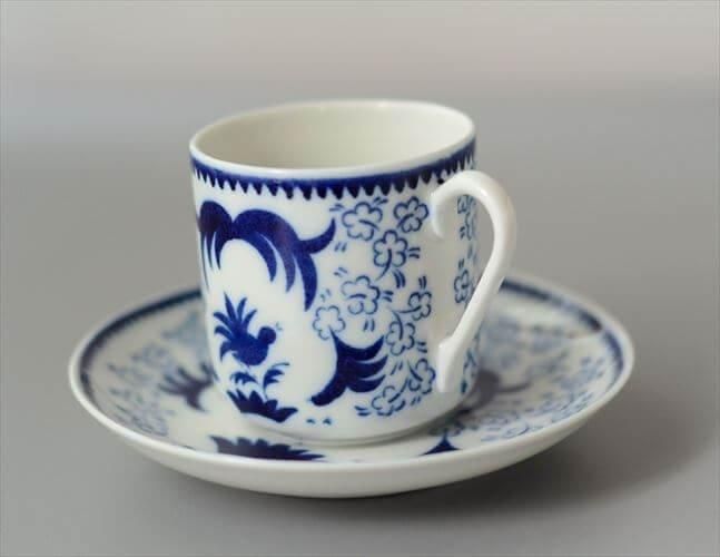 ヴィンテージアラビア北欧デミタスカップ優雅な鳥と花