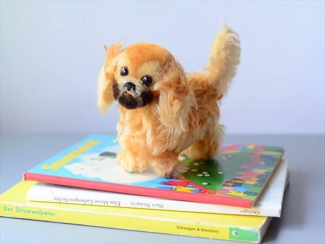 ドイツ製アンティークペキニーズぬいぐるみ 希少な一点物