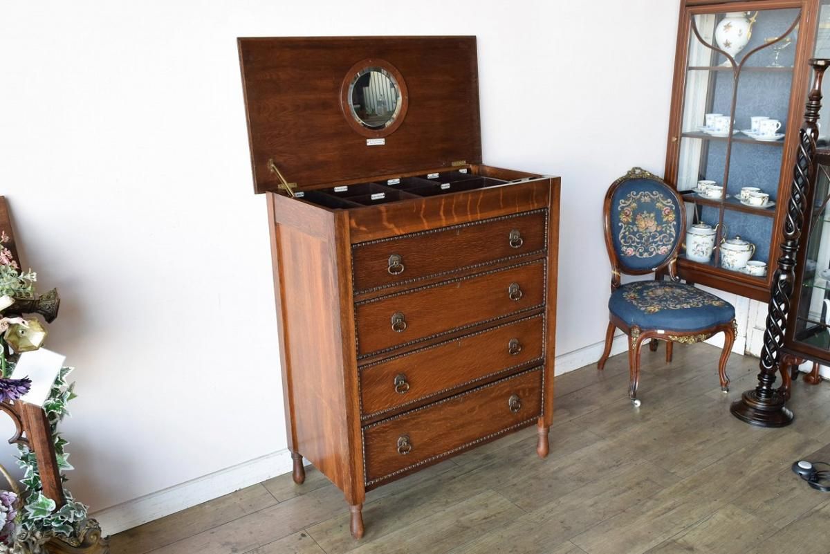 ゆんみ 英国ヴィンテージ バチェラーズチェスト 英国アンティーク ゆん