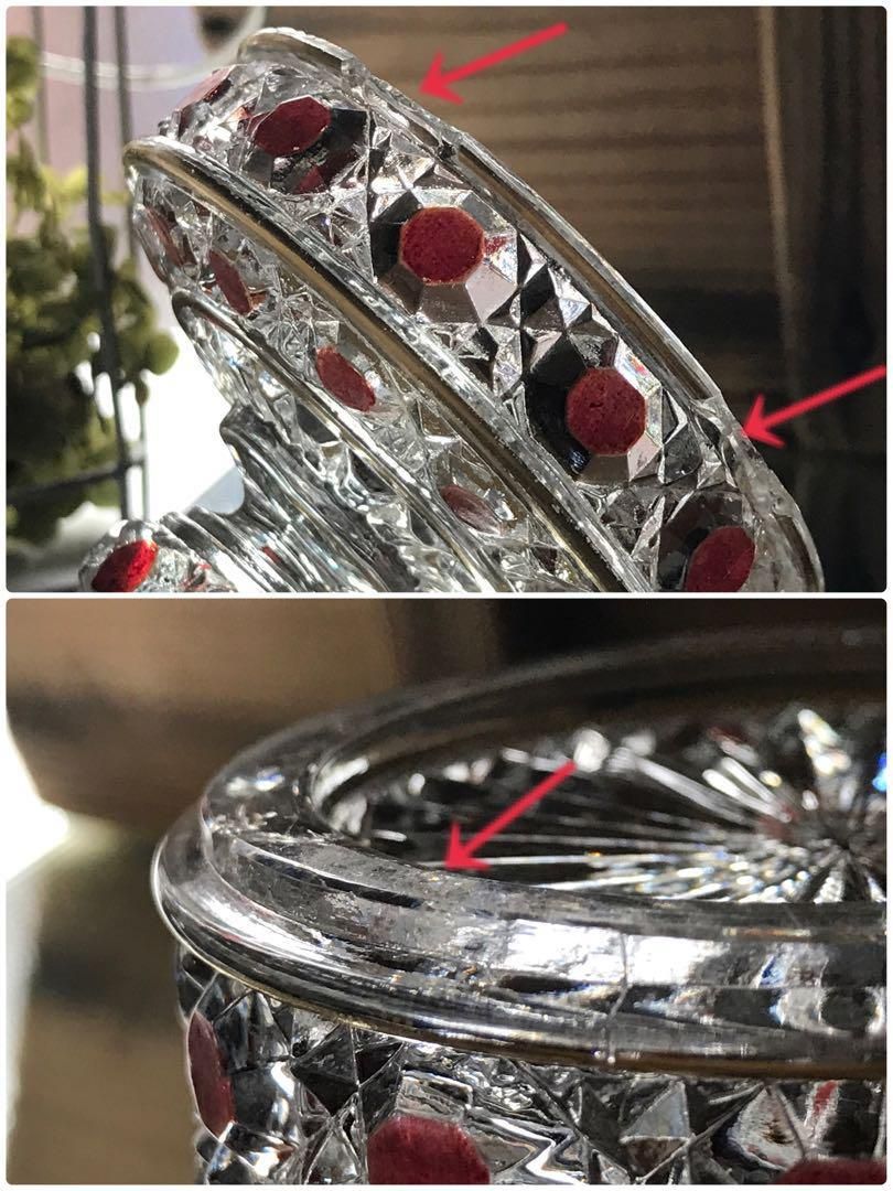 037 オールドバカラ ダイヤモンドピエー リージュエリーボックス 037