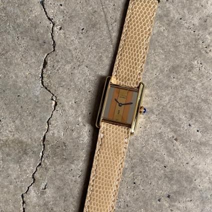 国内老舗ベルトメーカー別注 CARTIER MUST TANK （カルティエ マスト