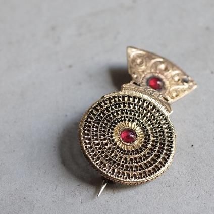 ジョージアン-ヴィクトリア時代 メタル 懐中時計パーツ ブローチ