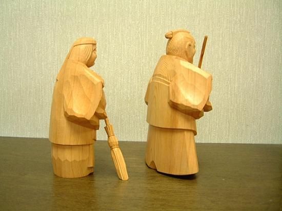 高砂人形 一位一刀彫 六寸 法之作